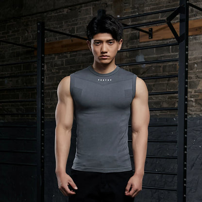 Vest Up Athletic Slim-Fit Seamless Gym Vest - Breathable & Stretch