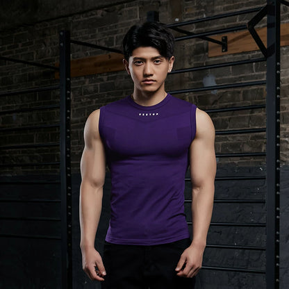 Vest Up Athletic Slim-Fit Seamless Gym Vest - Breathable & Stretch