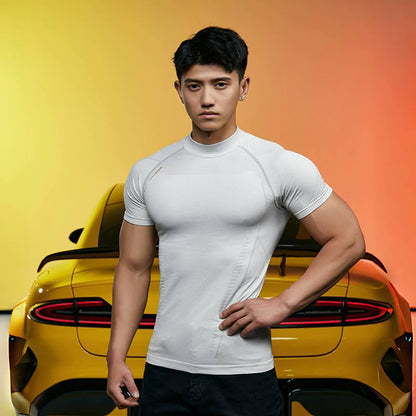 Vest Up Ultra Muscle Fit Quarter-Zip Performance T-Shirt